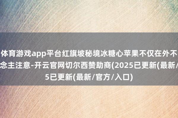 体育游戏app平台红旗坡秘境冰糖心苹果不仅在外不雅上引东说念主注意-开云官网切尔西赞助商(2025已更新(最新/官方/入口)