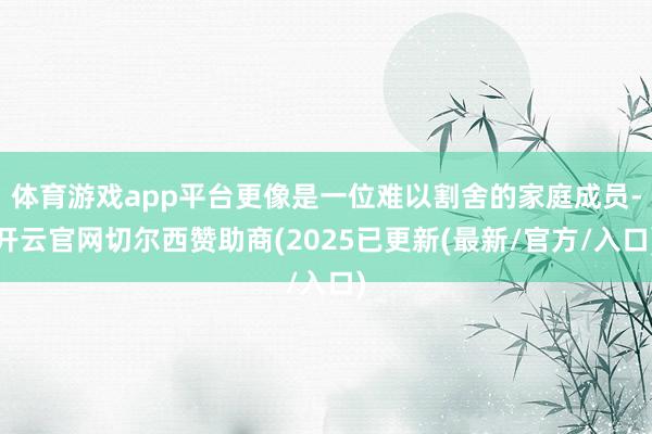 体育游戏app平台更像是一位难以割舍的家庭成员-开云官网切尔西赞助商(2025已更新(最新/官方/入口)