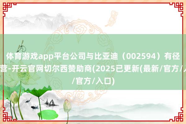 体育游戏app平台公司与比亚迪（002594）有径直合营-开云官网切尔西赞助商(2025已更新(最新/官方/入口)