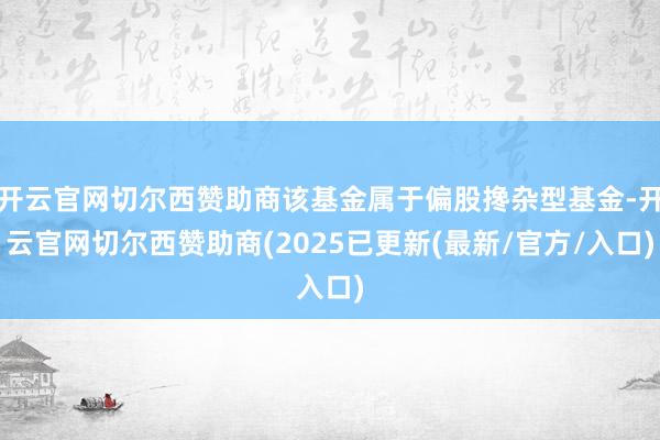 开云官网切尔西赞助商该基金属于偏股搀杂型基金-开云官网切尔西赞助商(2025已更新(最新/官方/入口)